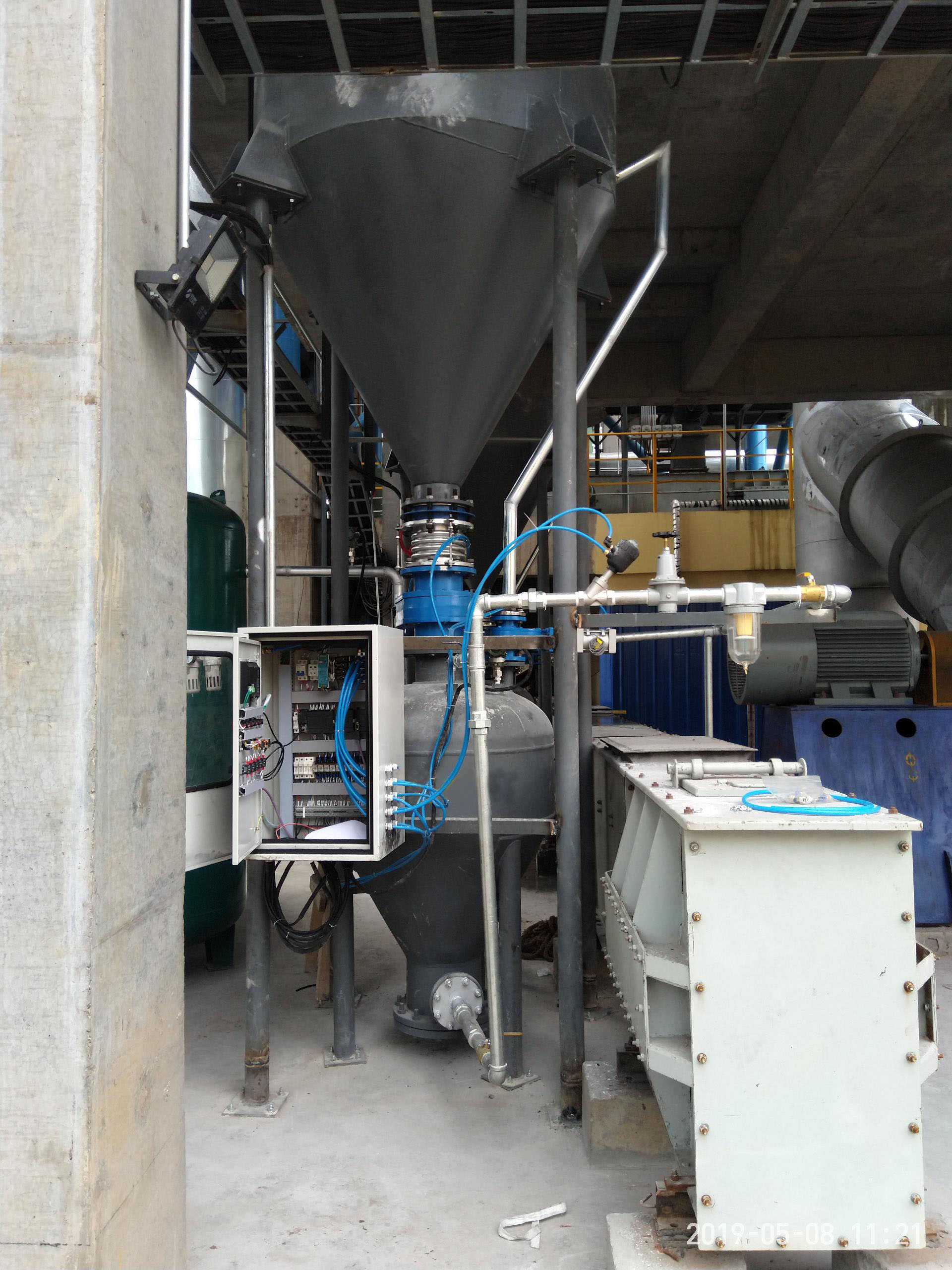 陕西榆林仓泵浓相气力输送系统案例
